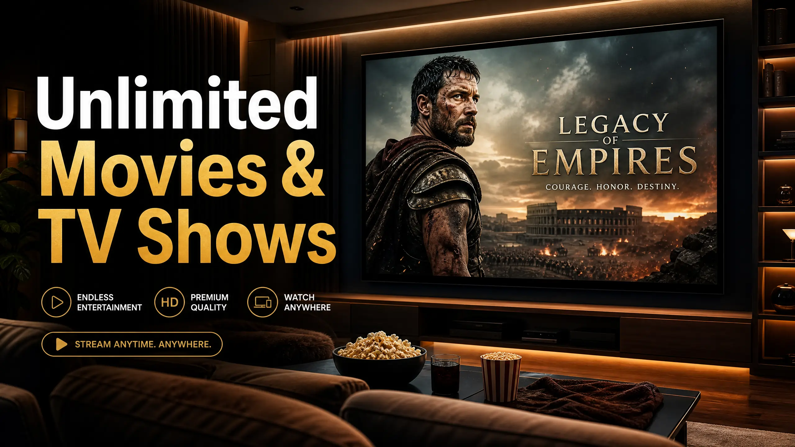 Premium movies and series available in 4K on Global IPTV Net VOD library